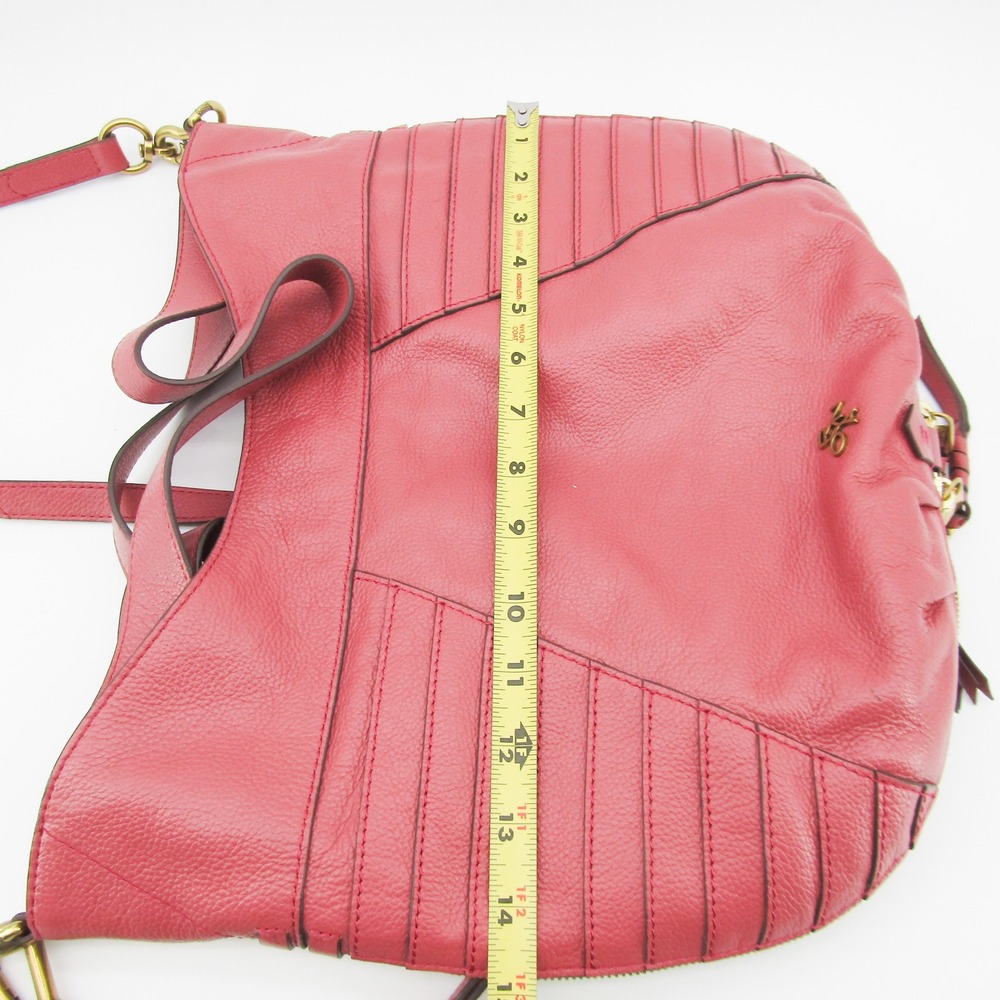 Oryany Leather Hobo Shoulder Bag Tassel Pink Convertible Crossbody Large - Picture 10 of 12